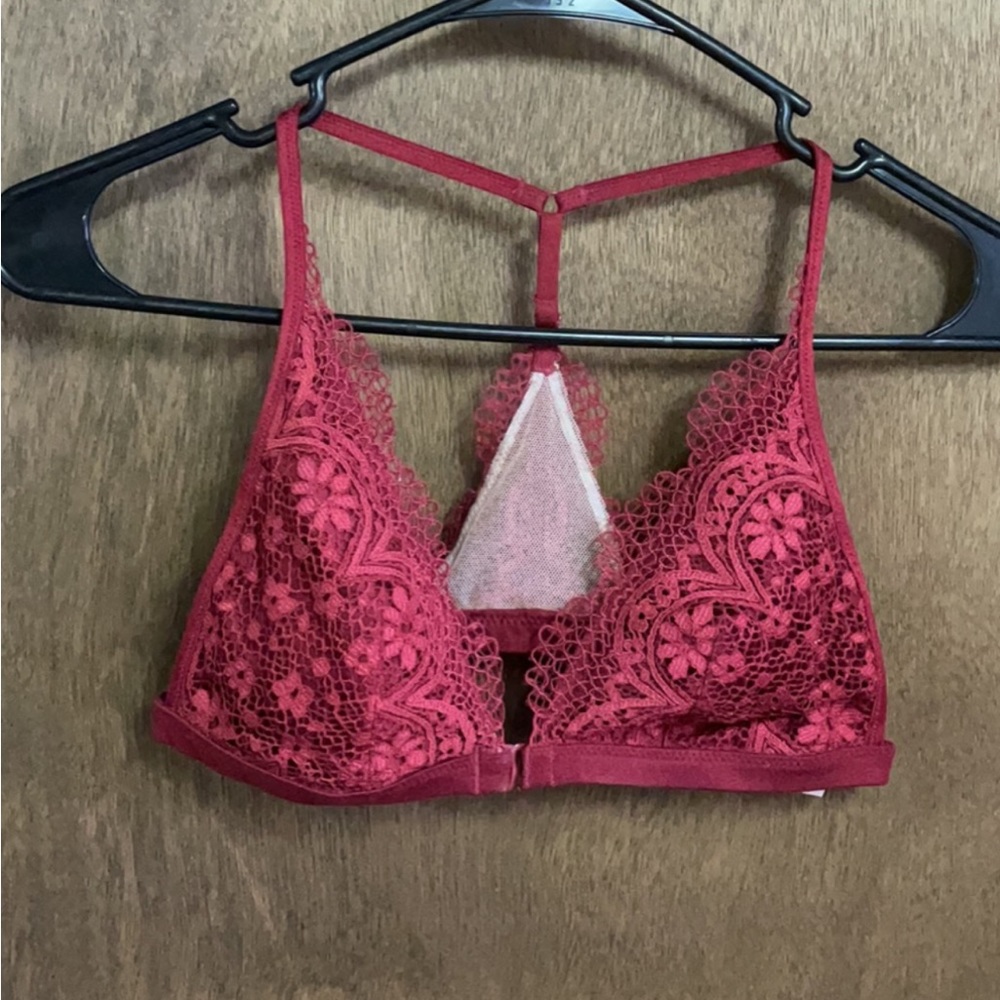Victorias Secret Red Lace Bralette Body by Victoria